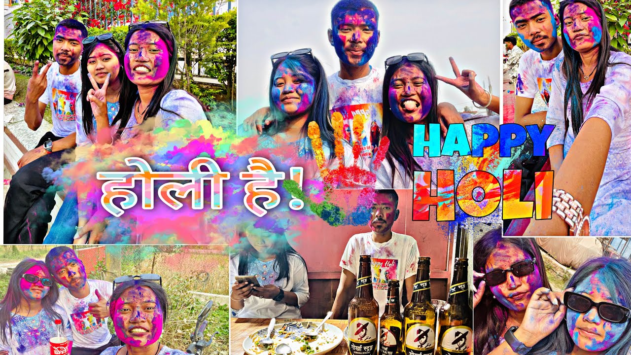 Happy Holi Everyone 🖍️🖍️// Nani Lai Cycle Gift🚴// Holi Ko Din Birami🤕//@LaxDip123 vlog❤️🦋