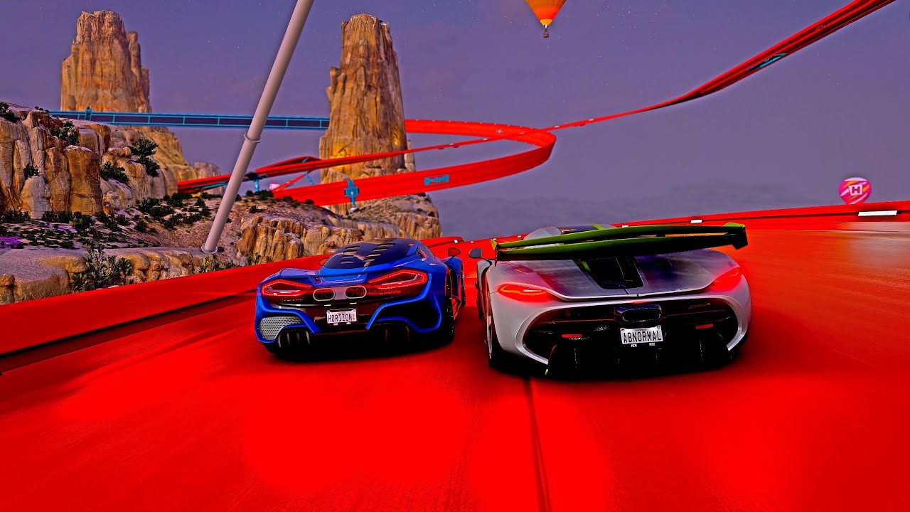 KOENIGSEGG JESKO |  FORZA HORIZON 5 | HOT WHEELS GOLIATH RACE GAMEPLAY WITH STEERING WHEEL | 4K UHD