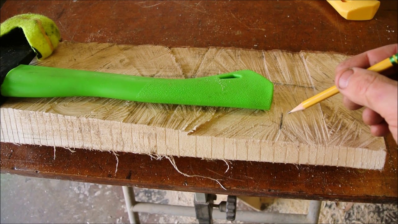 PREPARING a maple hatchet handle blank