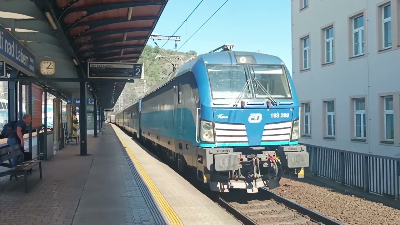 Hlášení velmi zpožděného vlaku EC 173 Hungaria Ústí nad Labem hl.n + přečíst popis videa