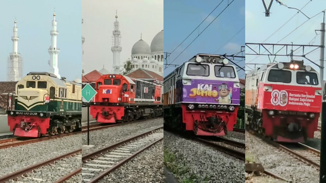 HUNTING LOKOMOTIF LIVERY SPESIAL DAN BERSTICKER EDISI 17AN 🇮🇩