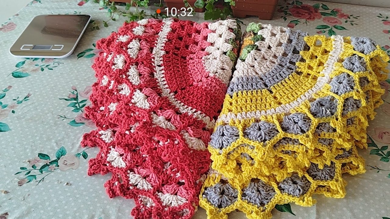 Eu fiz uma composição no crochê 🧶 ❤️😍