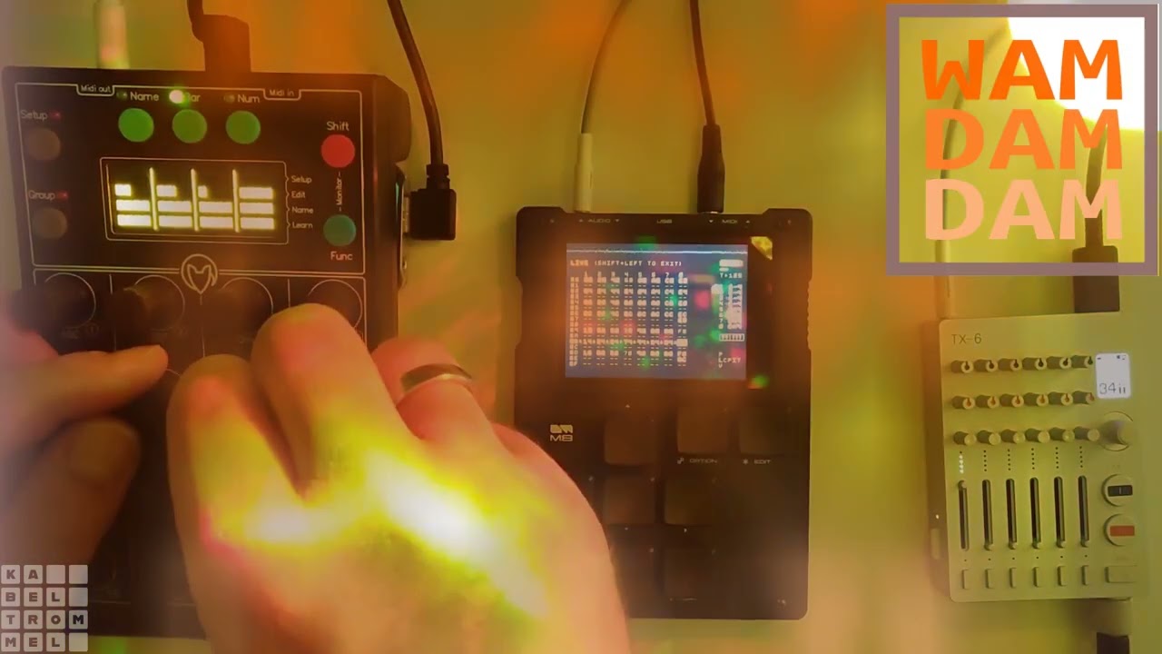Me live, on the Dirtywave M8 with a Faderfox.