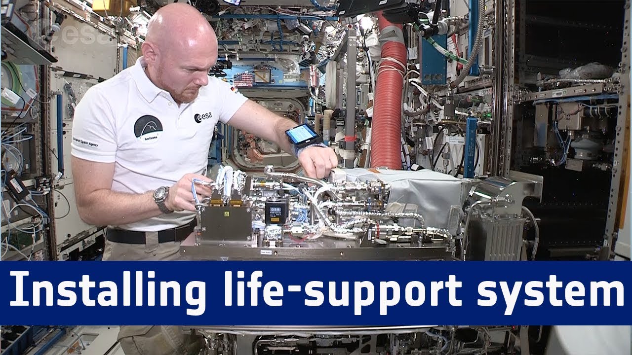 Horizons mission – Installing life-support system with astronaut aid mobiPV