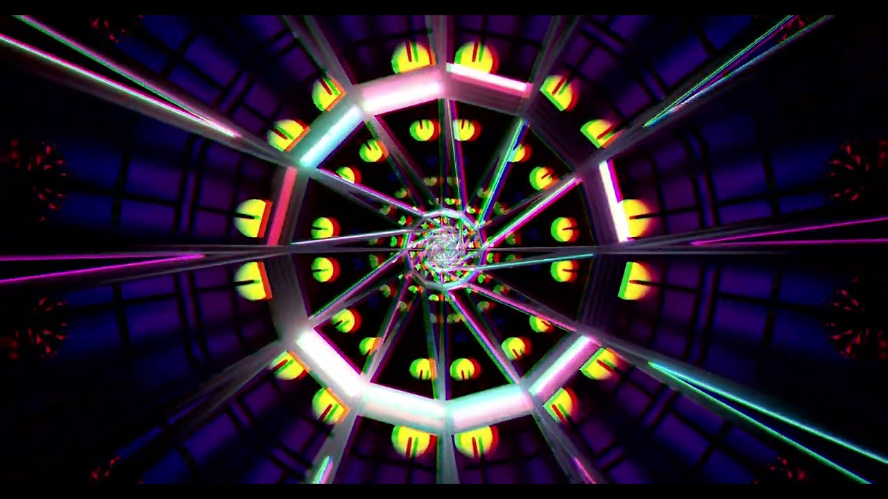 Túnel Neon Abstracto y Colorido – Bucle Hipnótico de 10 Horas en 4K