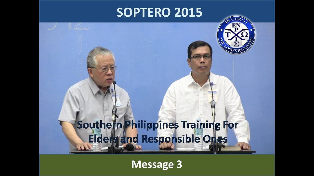 SOPTERO 2015 - MESSAGE 3