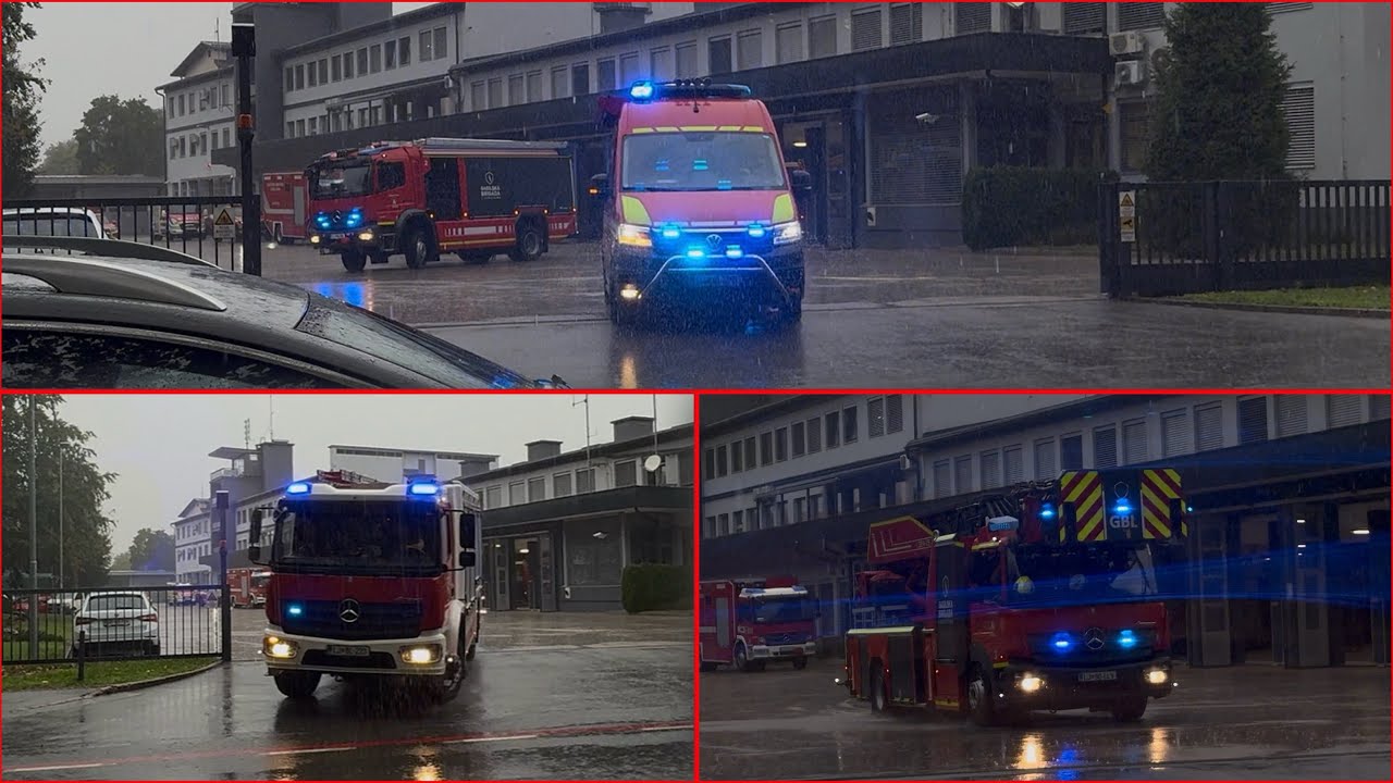 GB-Ljubljana VOZ-1,2,3,4 na požar hiše v centru Ljubljane!!!