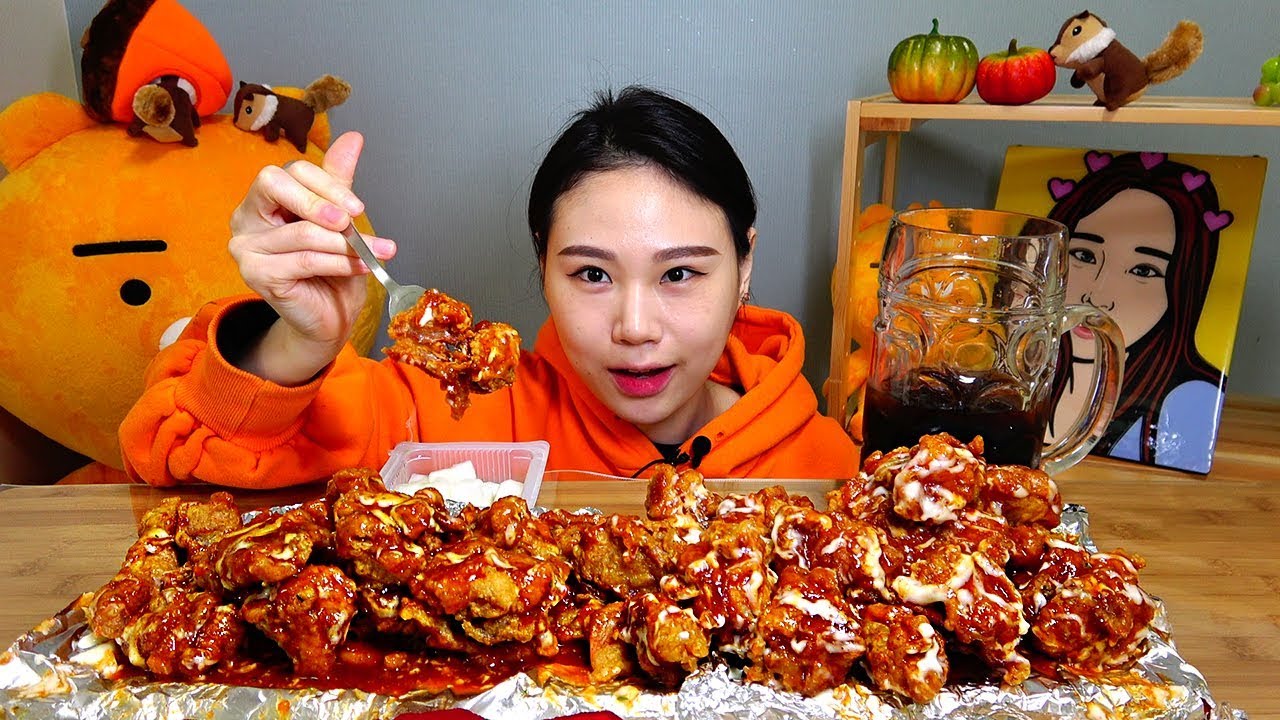 처갓집 슈프림골드 슈프림 순살 치킨 먹방 Mukbang