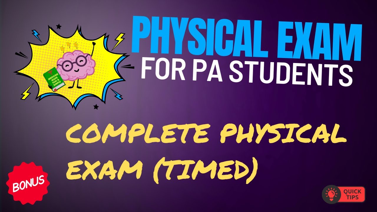 PA Physical Exam Series | BONUS: Full Physical Exam DEMO (timed)