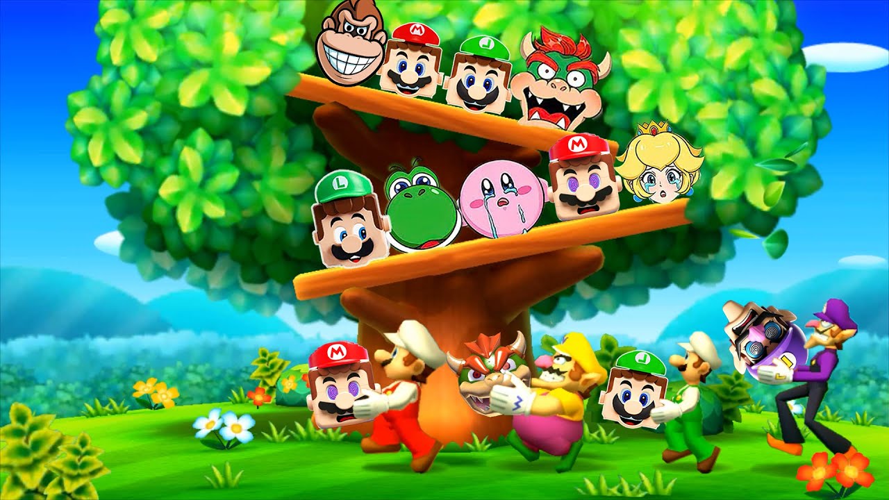 【マリオパーティ100ミニゲームコレクション】ミニゲームマリオVsルイージVsワリオVsワルイージ(たつじん難易度)