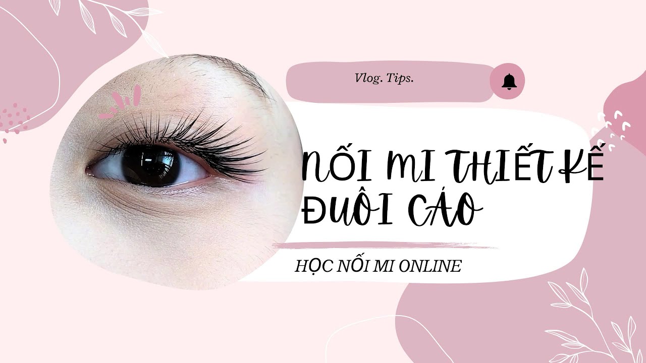 HỌC NỐI MI THIẾT KẾ . Nối mi thiết kế đuôi cáo mẫu hót của năm nay