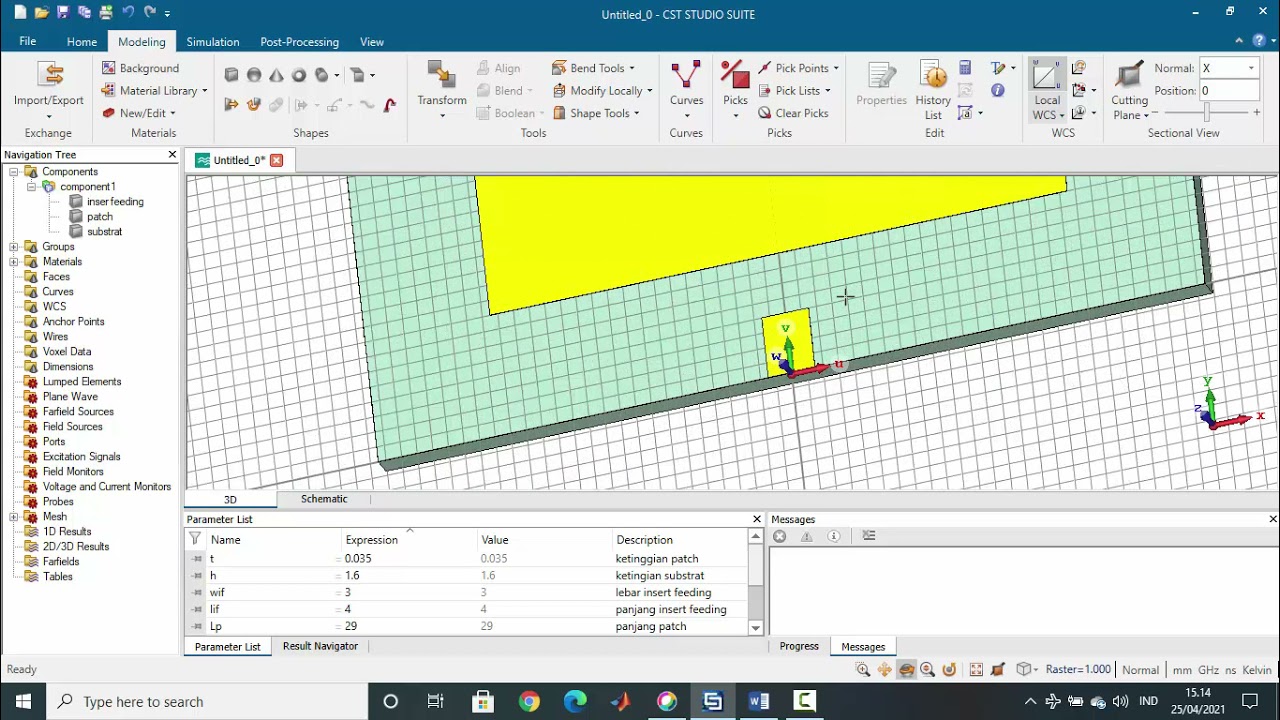 Part 1 Desain Antena Microstrip Frekwensi 2.4 GHz