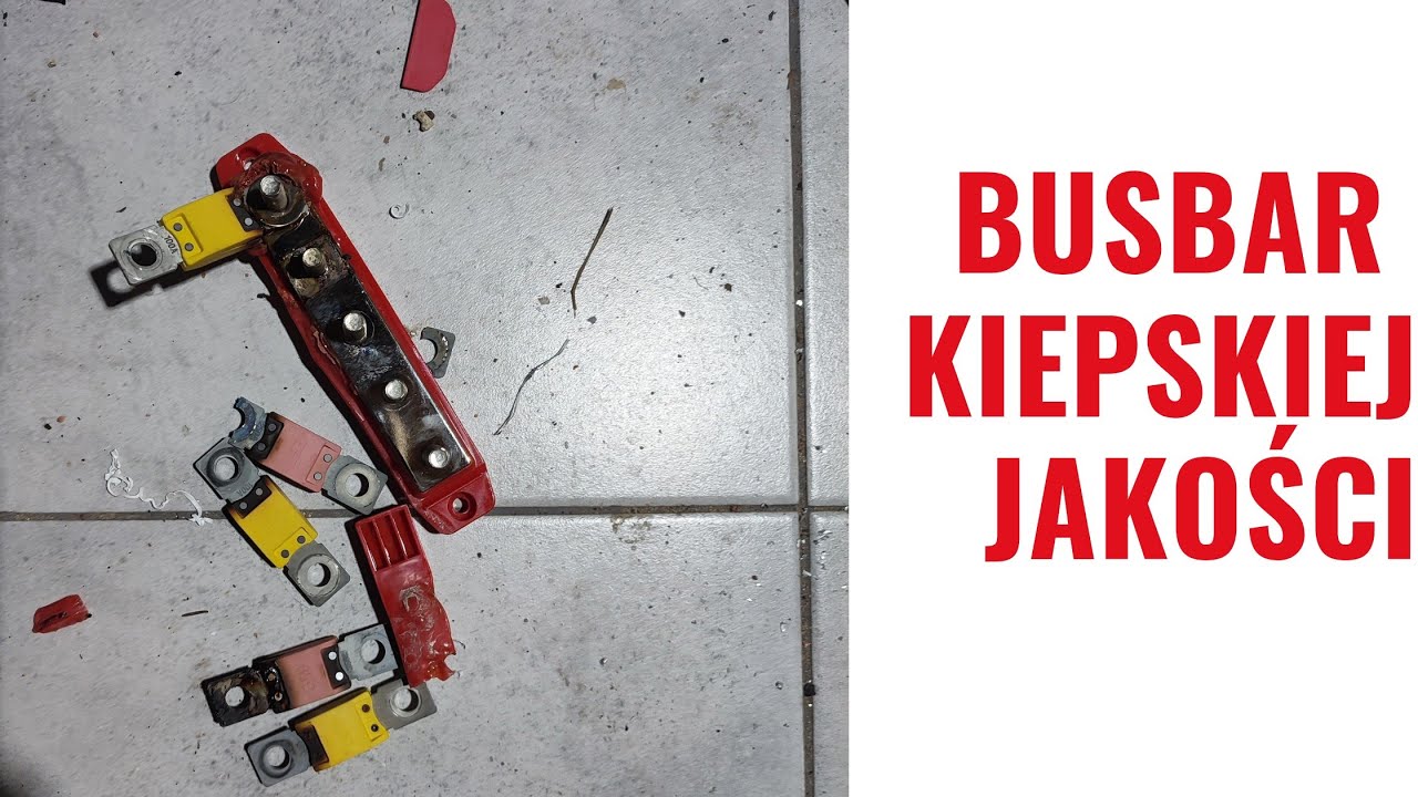 Busbar kiepskiej jakości, o krok od tragedii zrobiłem własny na 500A