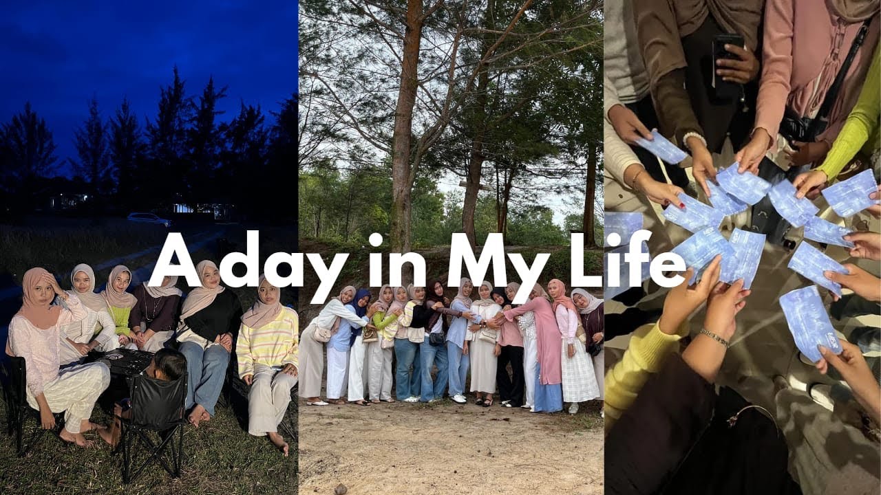 a day in my life🙆‍♀️🧚‍♀️:   pantai, bakar bakar, rumah hantu, photobox
