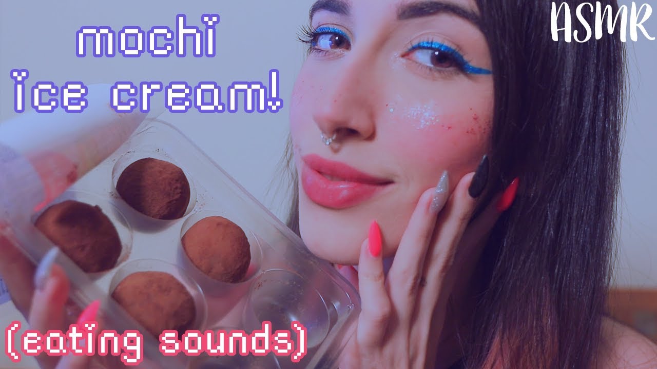 ASMR ♡ COMENDO MOCHI ICE CREAM~ EATING SOUNDS!! (◕ᱛ ◕✿)