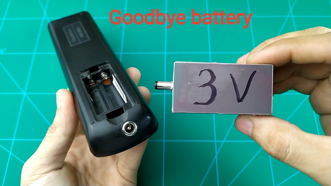 How to make a rechargeable 3V Li-Ion Battery - Say goodbye to your remote control batteries
