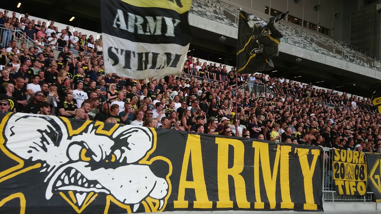 AIK-klacken på Tele2 Arena (AIK - Nordsjälland 0-1)