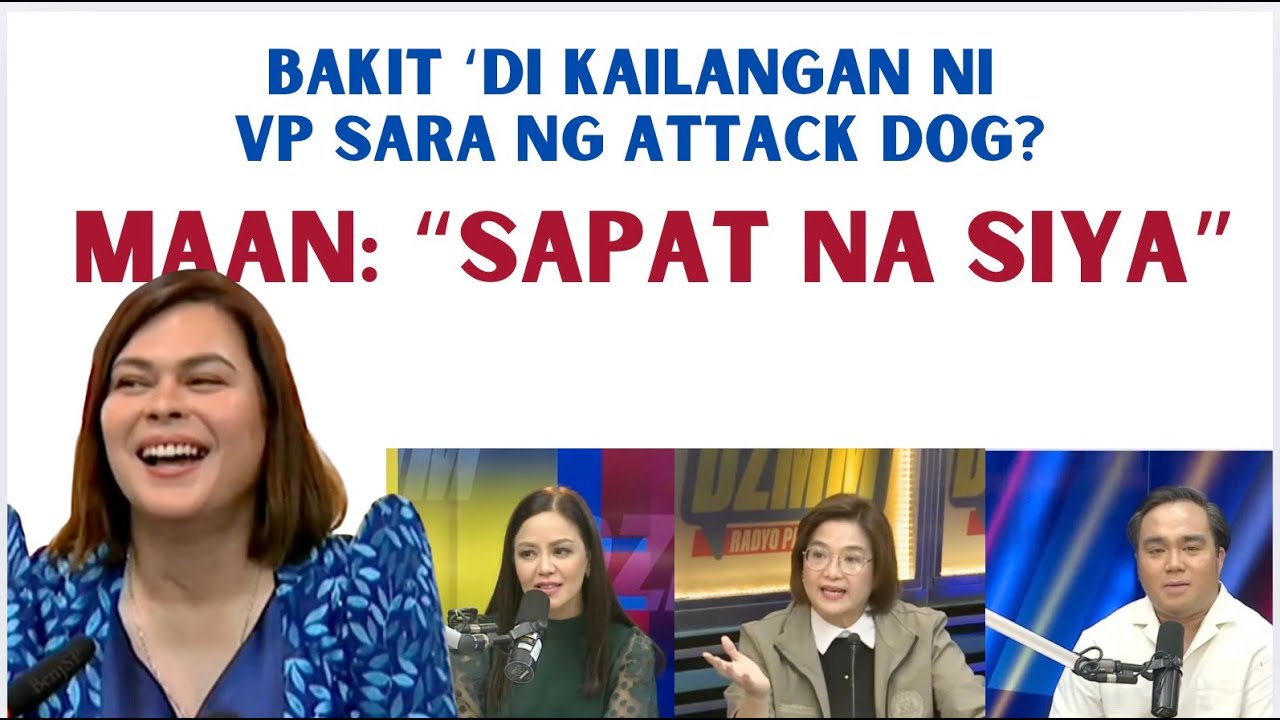 VP SARA NO NEED FOR AN ATTACK DOG,  