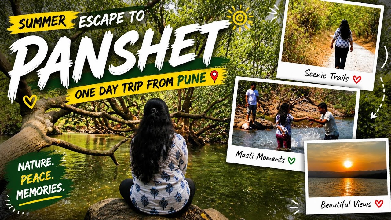 Hidden gem near pune | Panshet dam | Best place to visit in summer 🏝️ | Road trip to panshet
