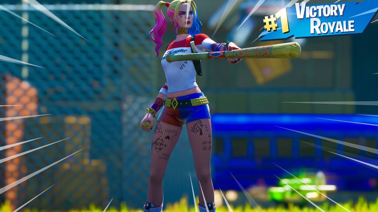 NEW HARLEY QUINN Skin Gameplay In Fortnite Battle Royale...