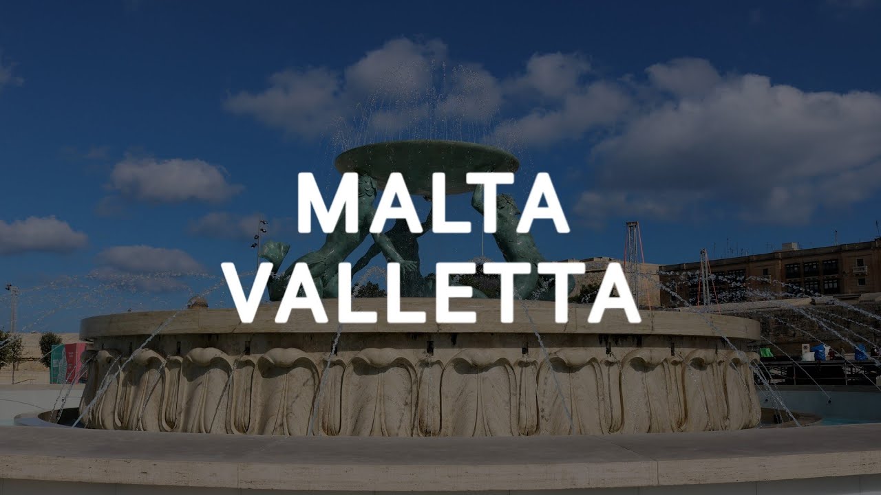 Malta Walk in Valletta  in Summer Heatwave  2022