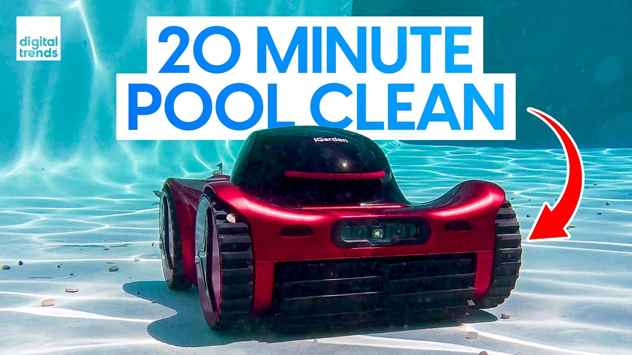 This AI Pool Robot Cleans Fast and Lasts Weeks | iGarden Pool Cleaner M1