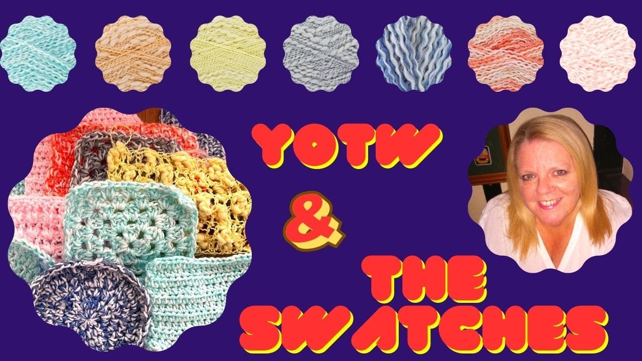The Swatches King Cole Calypso & Opium & YOTW (Yarn of the Week) | Crochet Rocks