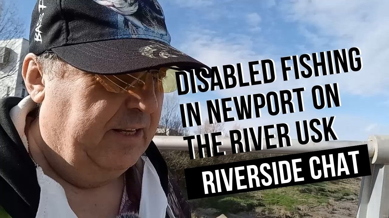 Disabled Fishing on the River Usk in Newport