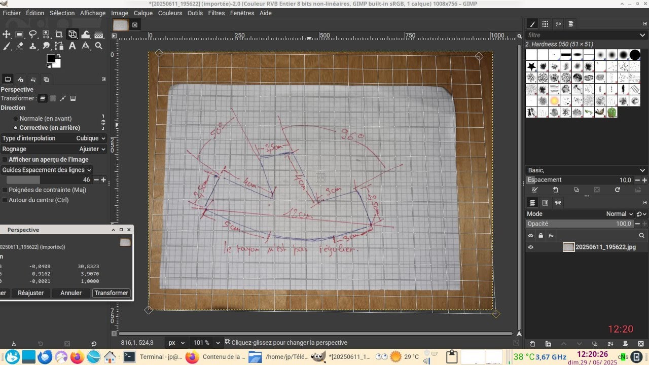 Gimp 3.0.4 : modifier une image destinée à FreeCAD