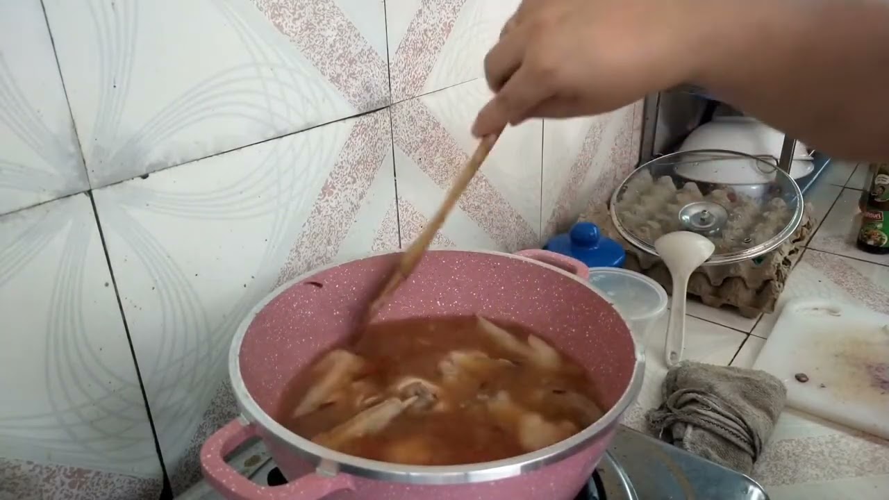 Ayam Masak Berkuah Sos //Homemade Cocking 