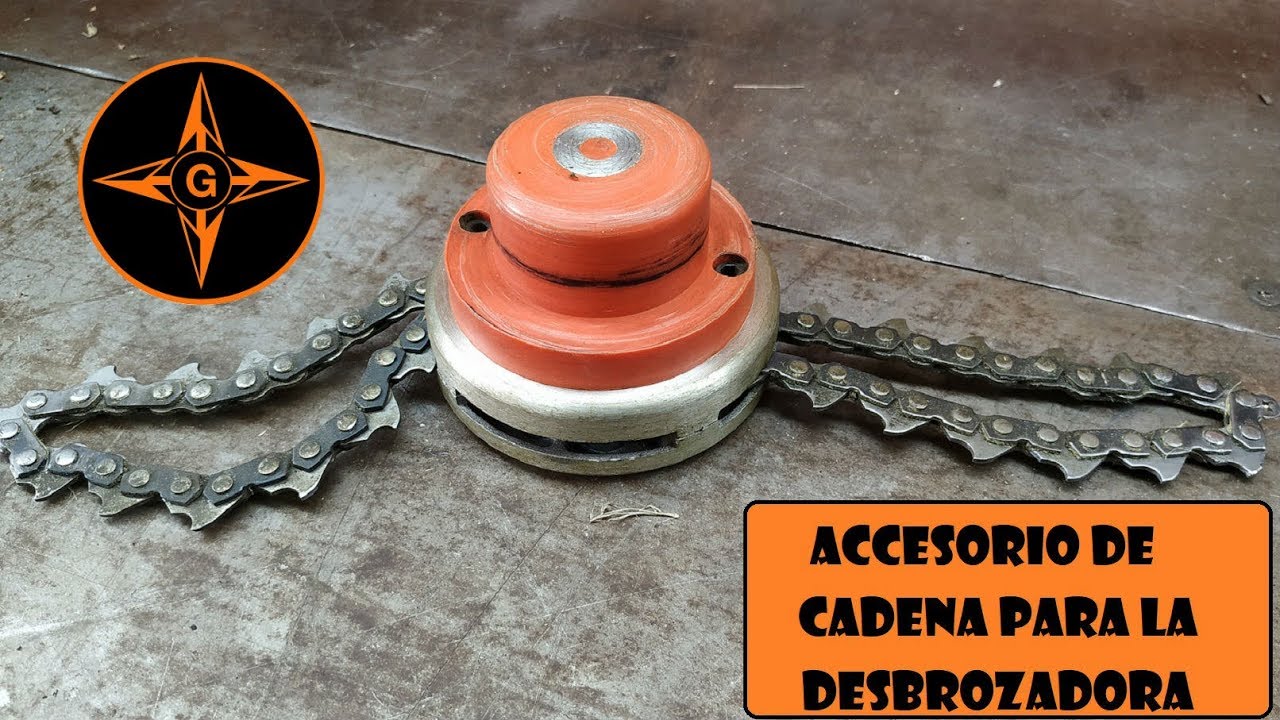 ACCESORIO DE CADENA PARA LA DESBROZADORA /CHAIN Trimmer Head !? REVIEW AND TEST  GINESSOT