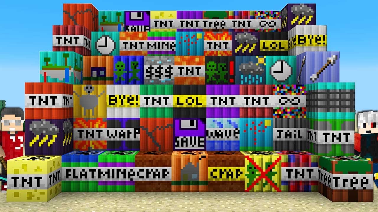 MİNECRAFT YENİ SÜPER 99 FARKLI TNT MODLARI