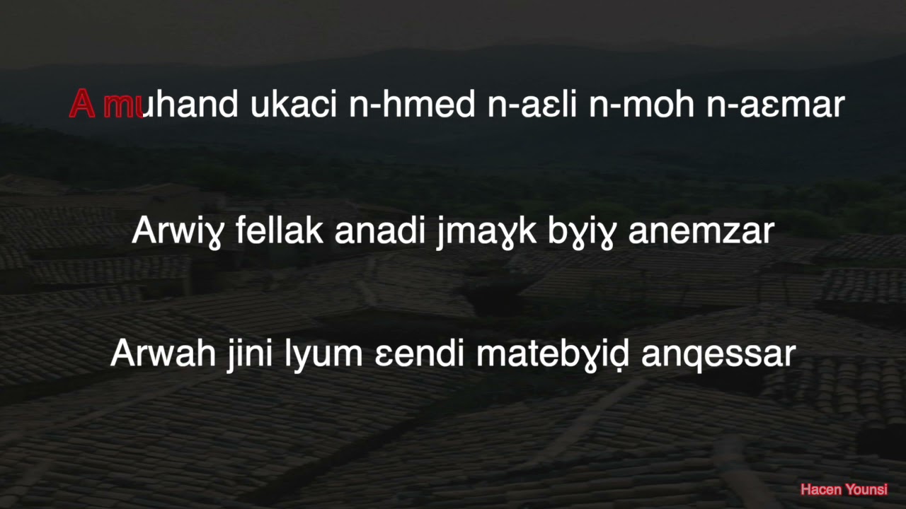 Slimane Azem, mohand u kaci