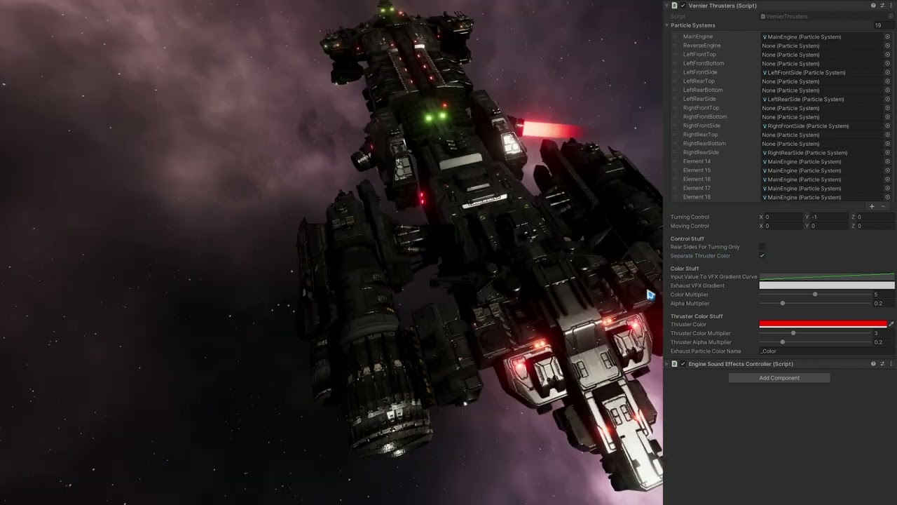 Vernier Thruster & Main Engine VFX - Special Use