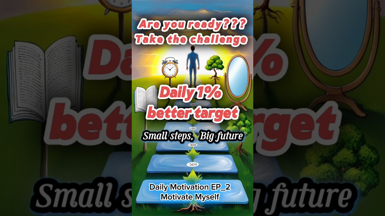 Daily 1% Better Challenge: The art of gradual improvement. Daily Motivation ep_2. Motivate Myself