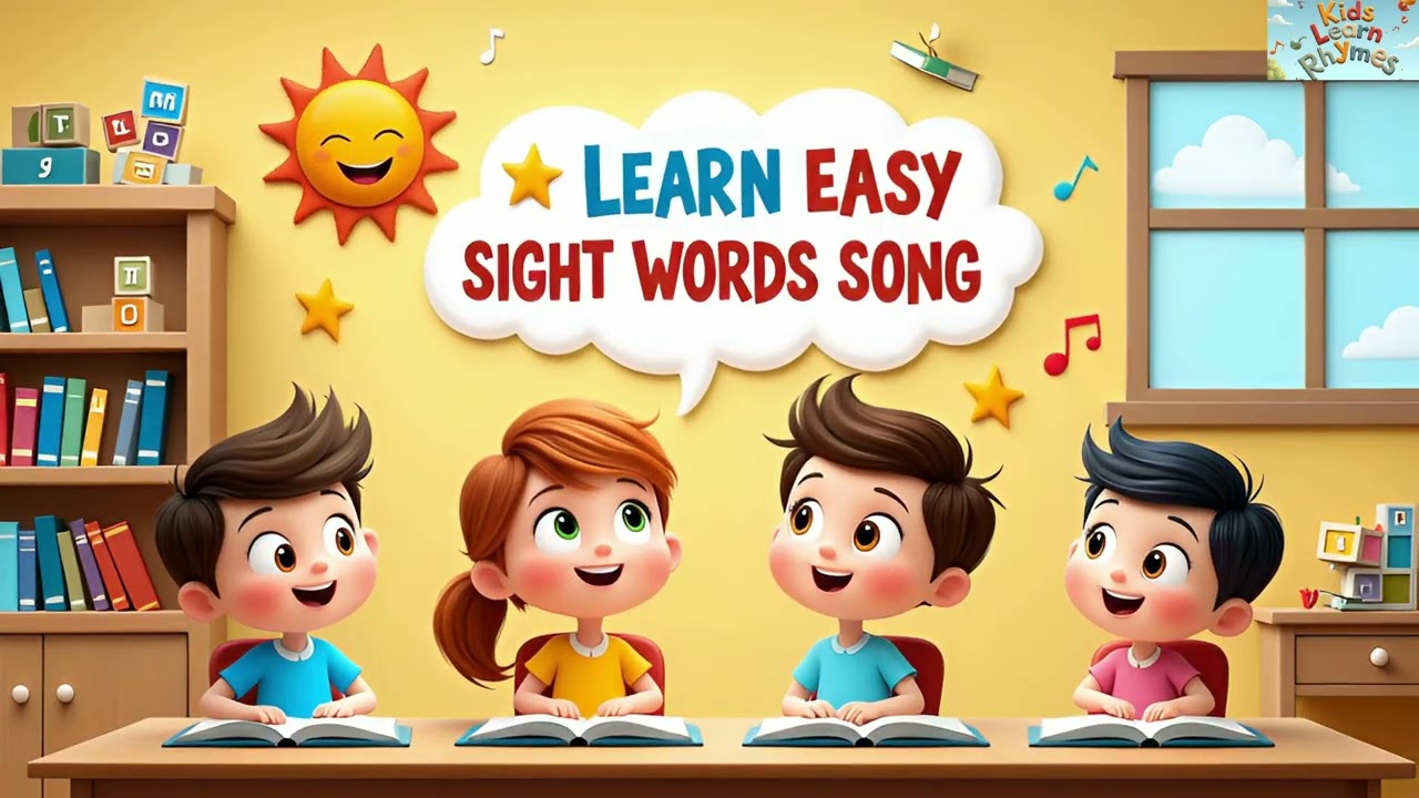 K🎵 Learn Easy Sight Words Song for Kids | Fun Learning Video 🎵 | idsLearn Nursery Rhymes