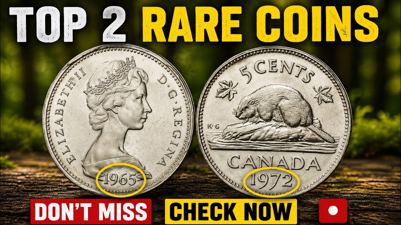 Top 2 Most Valuable 1972 Canadian 5 Cents Coins Worth Up to $2 Million