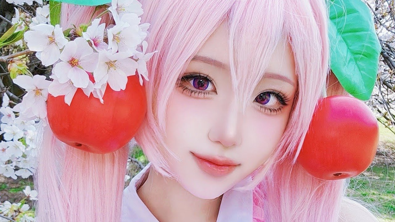 🌸사쿠라 미쿠🌸 코스프레 메이크업 튜토리얼 Sakura Miku Cosplay Makeup Tutorial