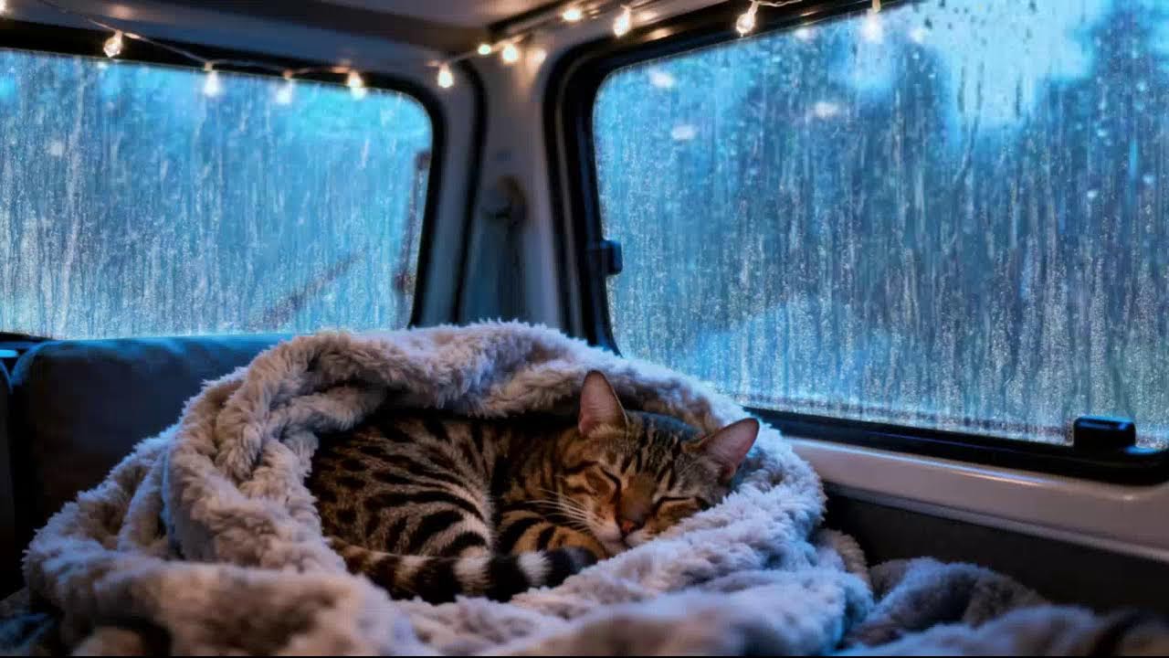 Rain on Car Roof During Heavy Storm | Heavy Rainfall for Deep, Focused, and Comfortable Sleep