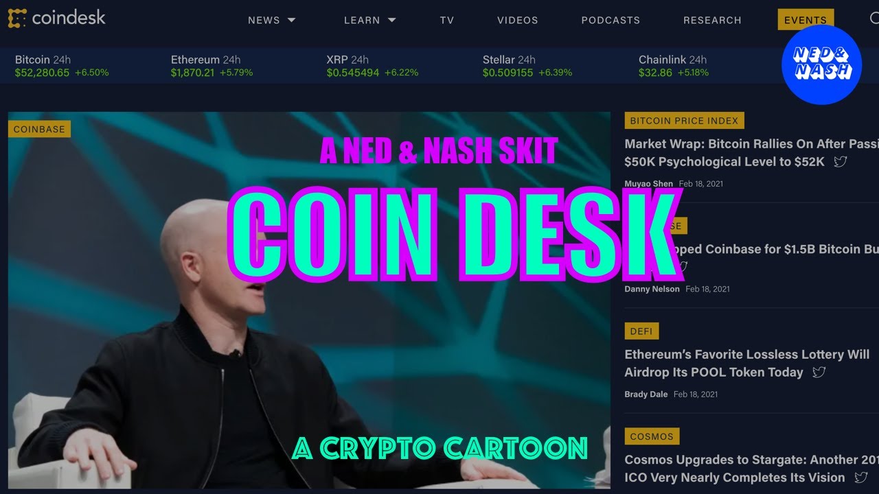 COIN DESK SKIT - Ned & Nash Crypto Cartoon