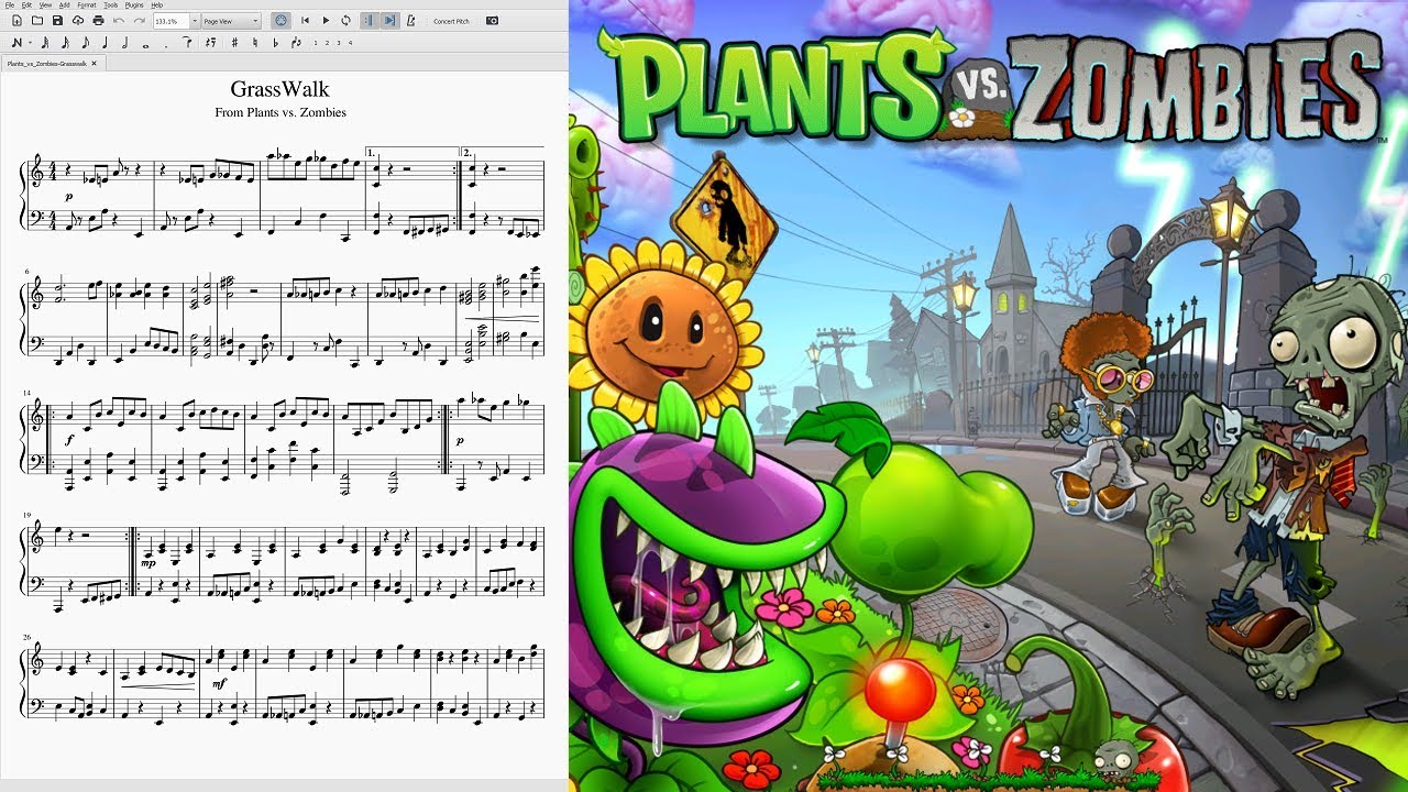 Plants vs Zombies - Grasswalk ~ Violin Cover