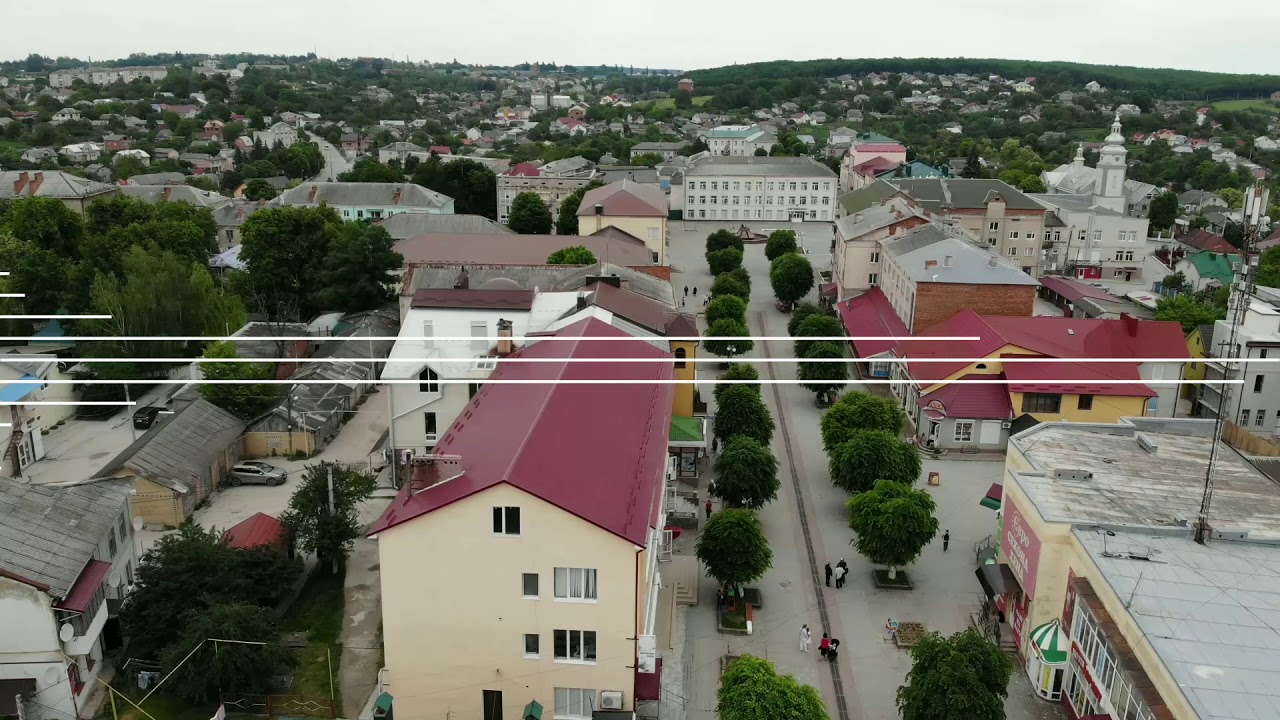 Борщів з висоти пташиного польоту.Боже- благослови наше місто.