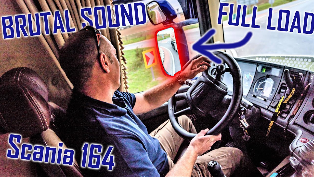 BRUTAL V8 SOUND: Scania 164 & 40 Tons // *8m Pipe* *580++HP* *Manual*