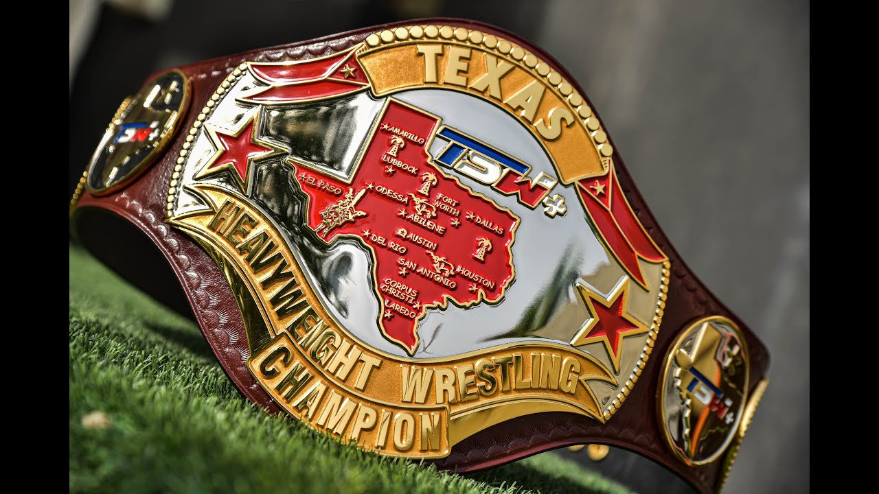 OFFICIAL TSW TEXAS TITLE BELT | HD ETCHING | HAND TOOLED LEATHER