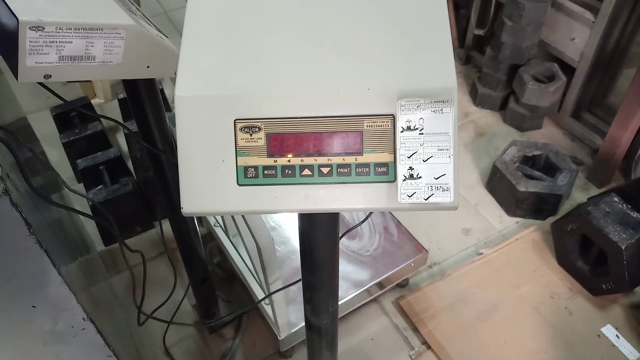 Cal on scale calibration