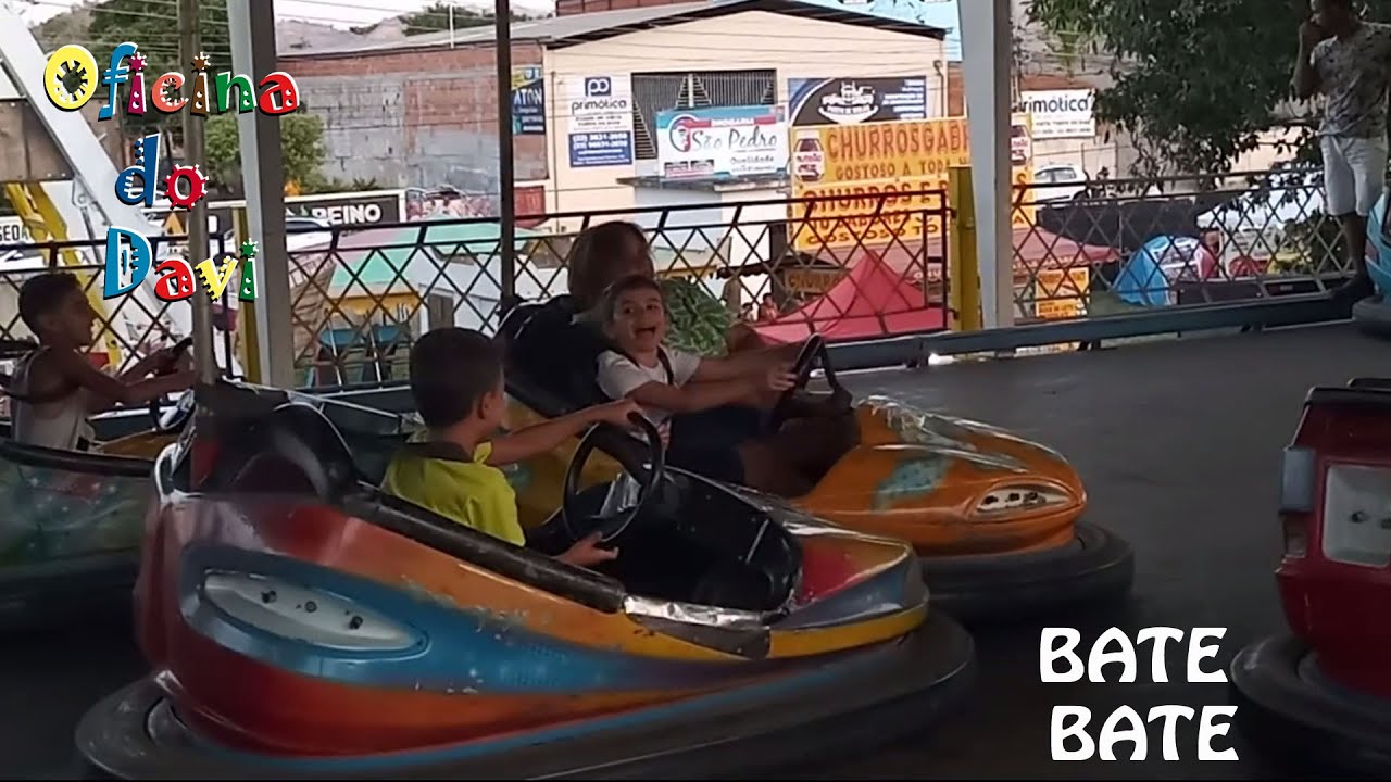 Parque de Diversões - Carrinho de choca choca - bate bate- Oficina do Davi