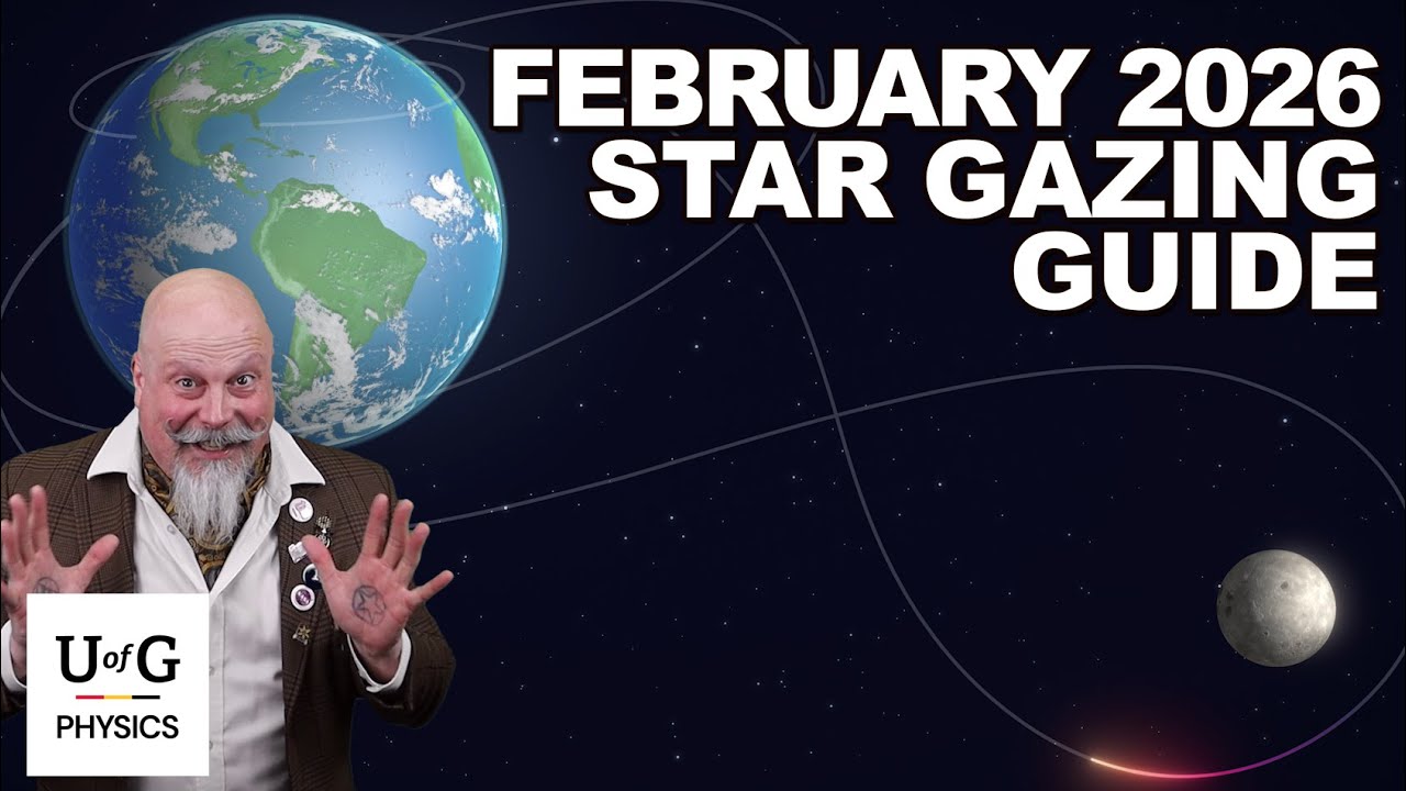 February 2026 Star Gazing Guide #astronomy #guelphphysics #astrophysics