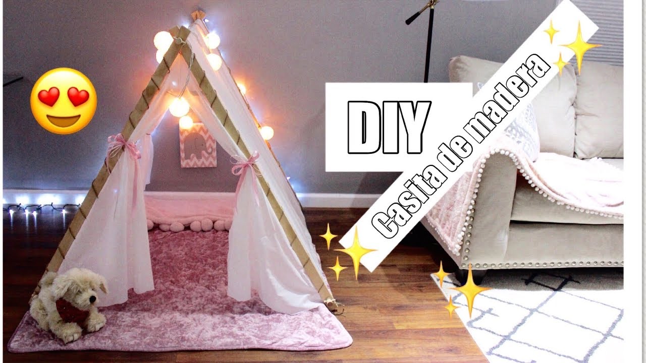 DIY Como hacer un  Teepee para niños  [ Vlog ]  La hacemos en familia.
