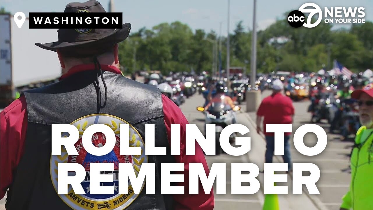 Thousands of bikers honor military heroes in DC's 'Rolling to Remember'