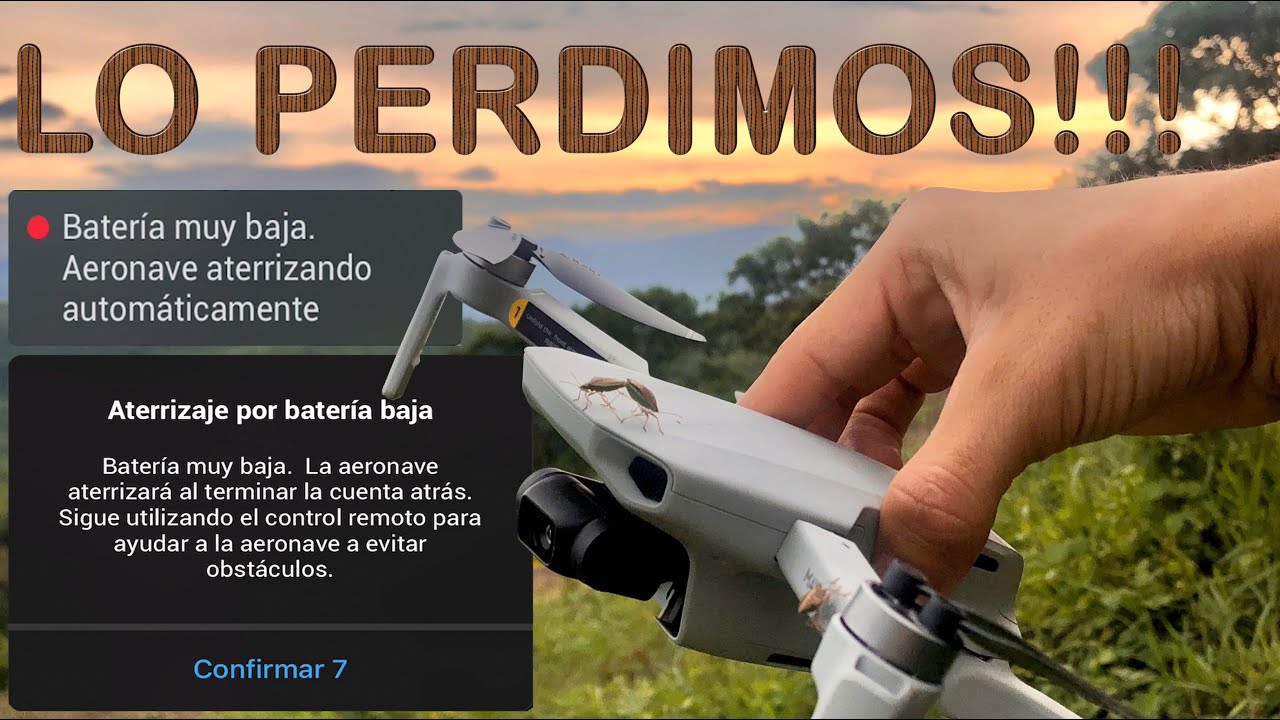 Esto sucede si tu drone se queda con 0% de batería en pleno vuelo? (Dji Mavic Mini, Drone Accidente)